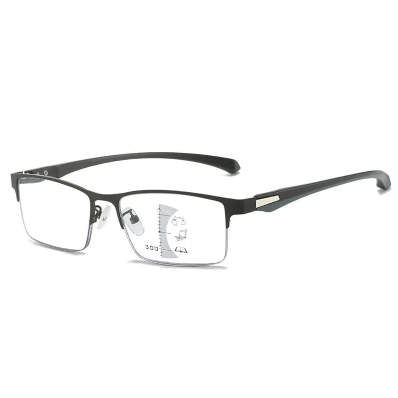 Lunettes de lecture multifocales progressives d'affaires, lunettes de presbytie de près et de loin, 