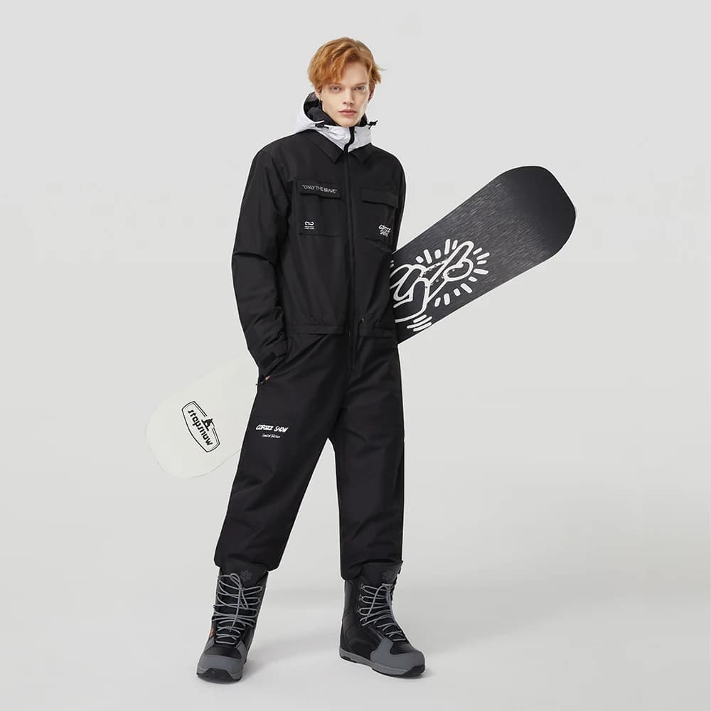 Combinaison de Ski une pièce épaisse pour hommes et femmes, veste de Snowboard pour Sports de plein 