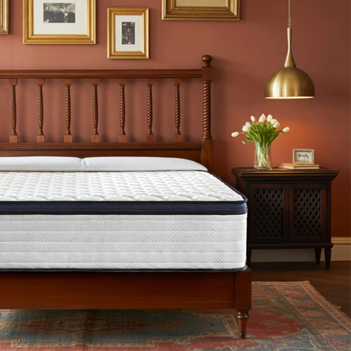 Matelas Queen Size 10/12/14 pouces, matelas hybride, ferme moyenne pour le soulagement de la pressio