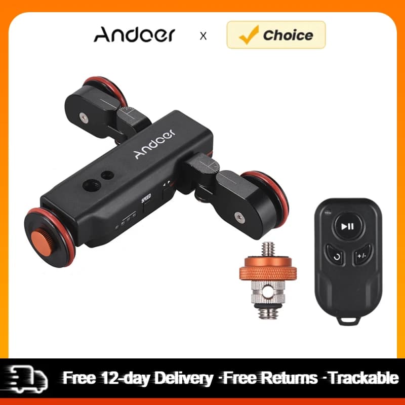 Andoer L4 PRO caméra vidéo motorisée Dolly avec Indication d'échelle curseur de piste électrique tél