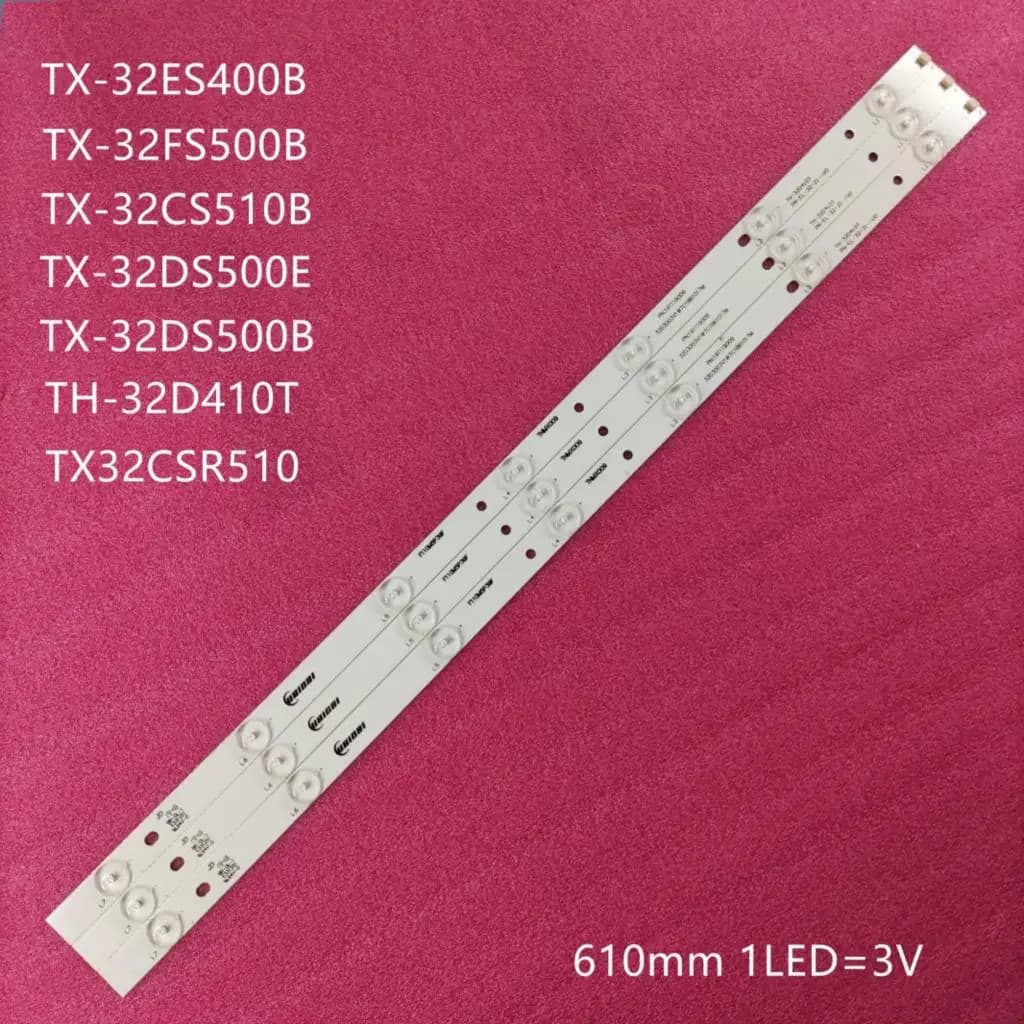 Bande de rétroéclairage LED, 7 lampes, pour TH-32D410T PN-EL-32-21-V0 TNMX008 TNMX009 TNMX010 TH-32C