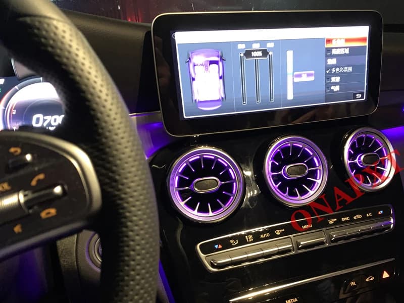 Pour Mercedes Benz Pour AMG Atmosphere LED C/GLC Coupé 2014-2022 X253 W205 Lumière d'ambiance Turbin
