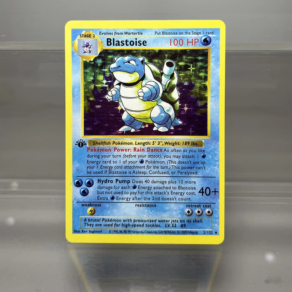 PKM-Cartes de collection à feuille unique, Charizard, Blastoise, Dragonite, jeu de cartes proxy PTCG