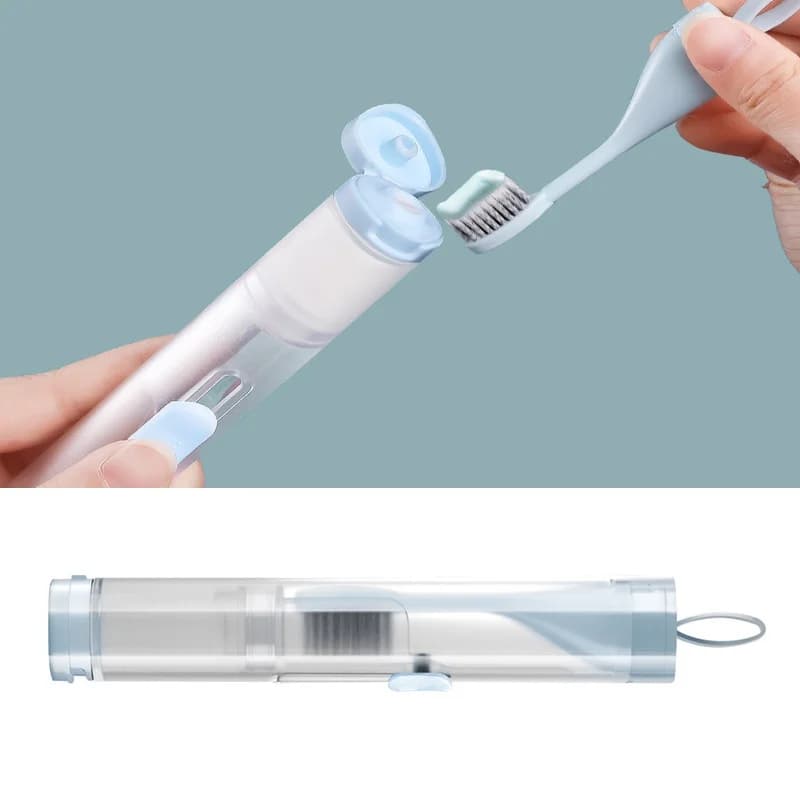 Brosse à dents pliante Portable pliable voyage Camping randonnée en plein air facile à prendre bross