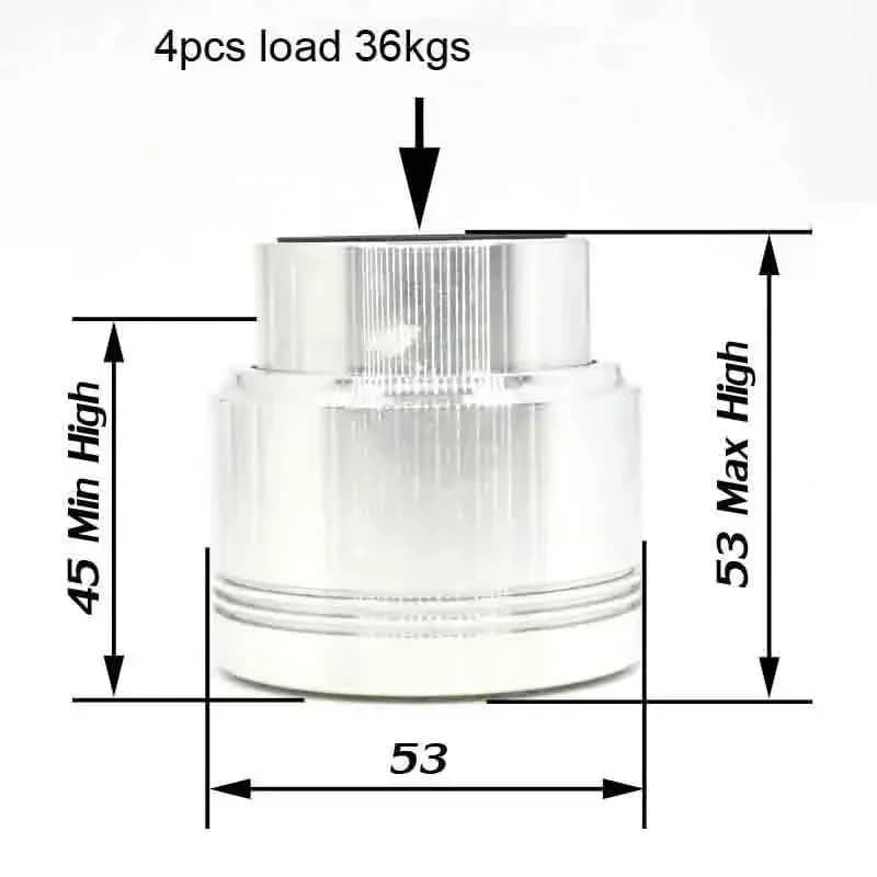 Haut-parleur flottant Maglev en alliage d'aluminium, support d'amplificateur, pointes de disques, le