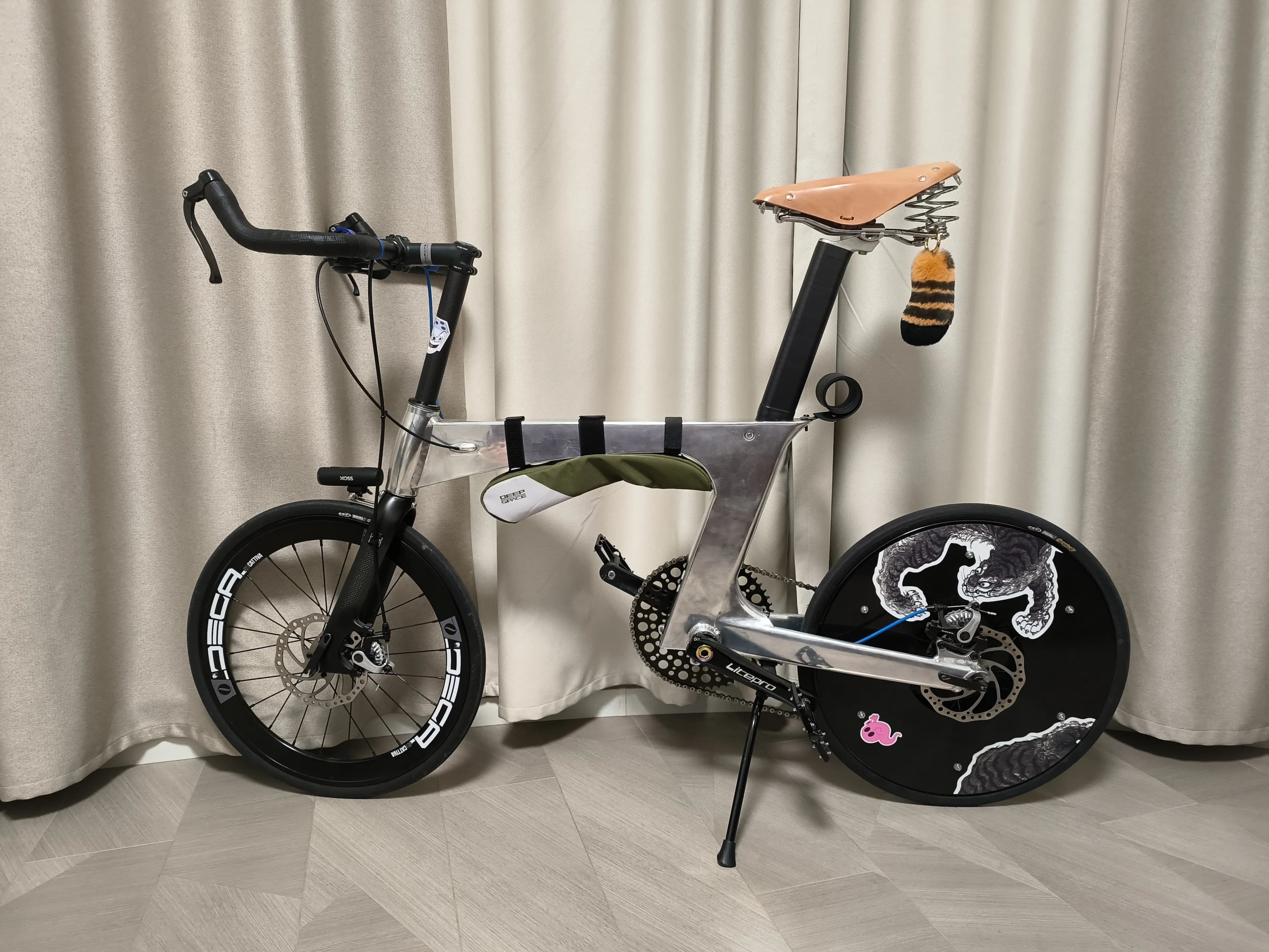 FREE-Vélo dehors Selle Cyclisme Accessoires Rétro Vintage Vélo Selle Pur Peau De Vache À La Main bau