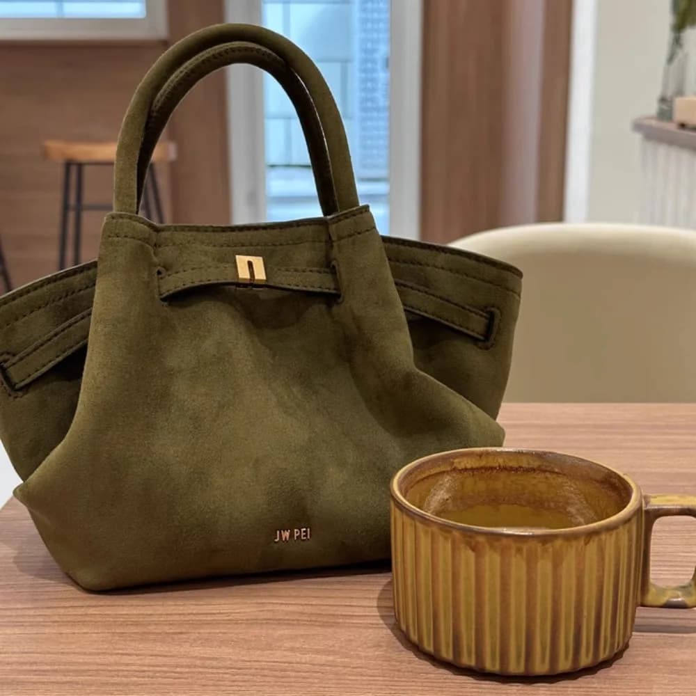 JW PEI 2026 Nouveau Sac à bandoulière pour femme, Mini sac fourre-tout en cuir végétalien de haute q