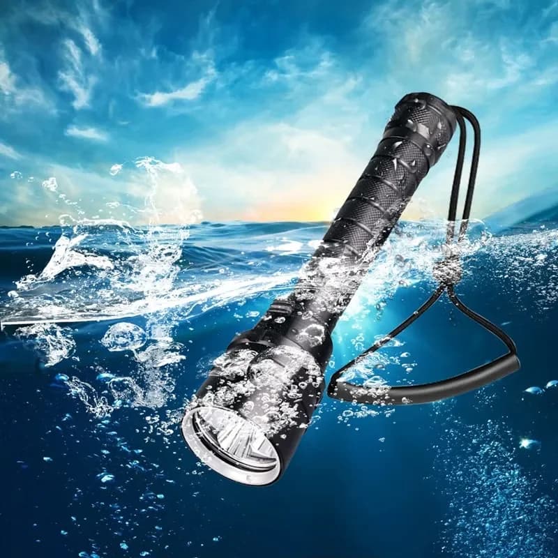 Puissante lampe de poche de plongée LED Super 8000LM 3/5LED torche sous-marine professionnelle IP8 l