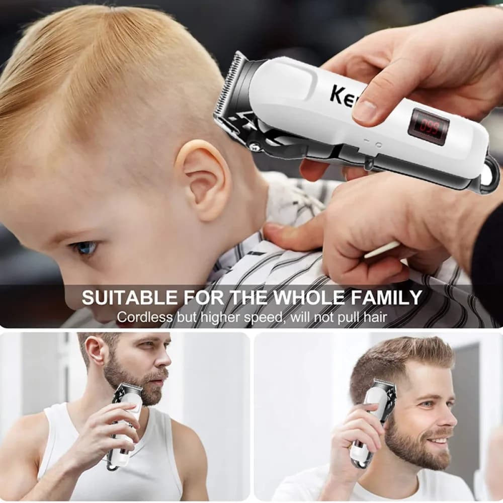 Tondeuse à cheveux électrique pour hommes, coupe de cheveux, sans fil, professionnelle, Rechargeable
