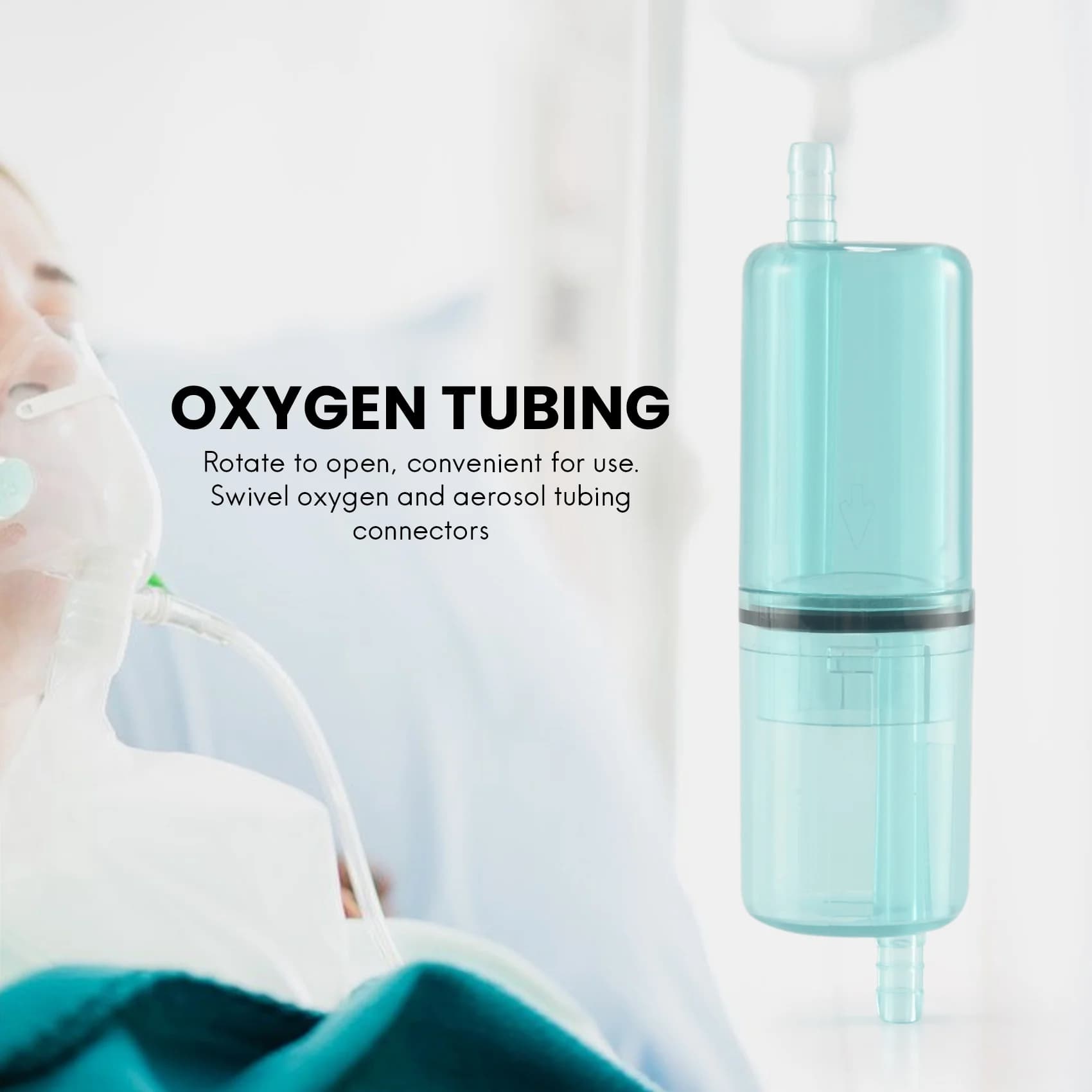 Connecteur de tube d'oxygène, tube de collecteur d'eau, générateur d'oxygène, accessoire pour soins 