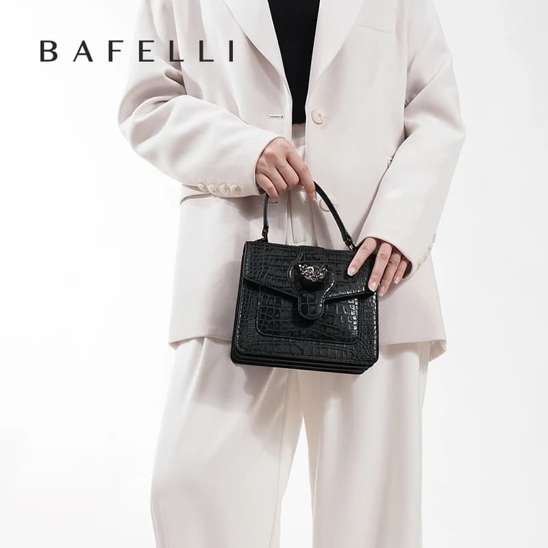 2025 nouveau sac à main femme BAFELLI sacs en cuir véritable pour femmes marque de créateur de luxe 