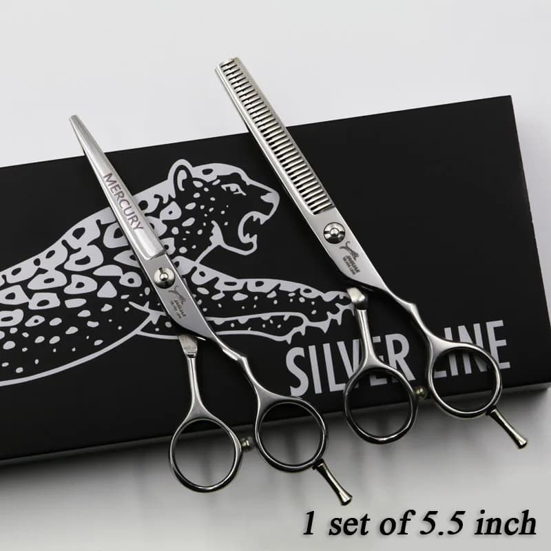 Ciseaux à cheveux professionnels 5/5,5/6/6,5 pouces – Kit de coiffure de haute qualité (ciseaux de c