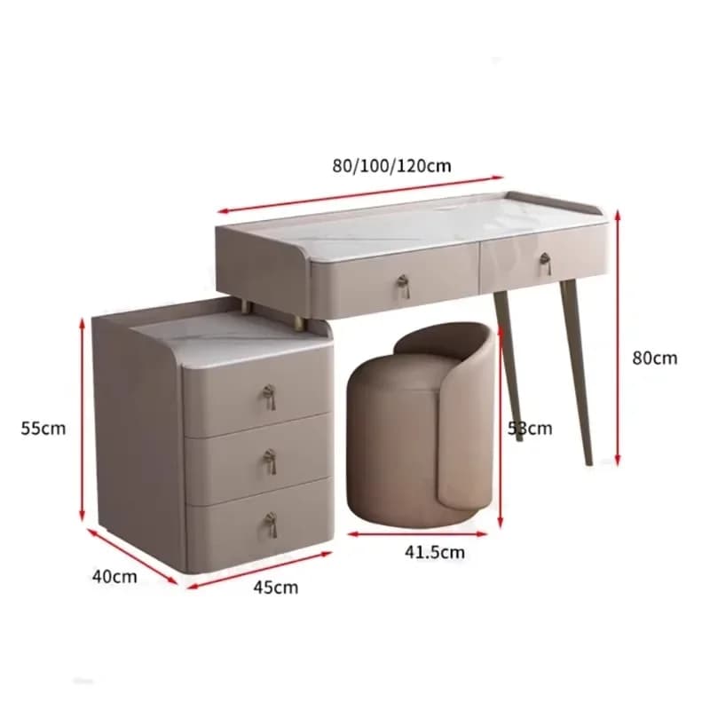 Tiroir De Table De vanité pour filles, miroir nordique pour femmes, Table De vanité De Salon, rangem