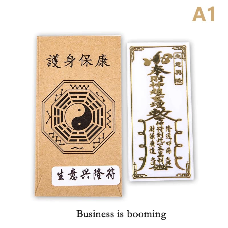 Autocollants de téléphone portable Feng Shui Punch amulettes, résolution porte à porte, signe Invisi