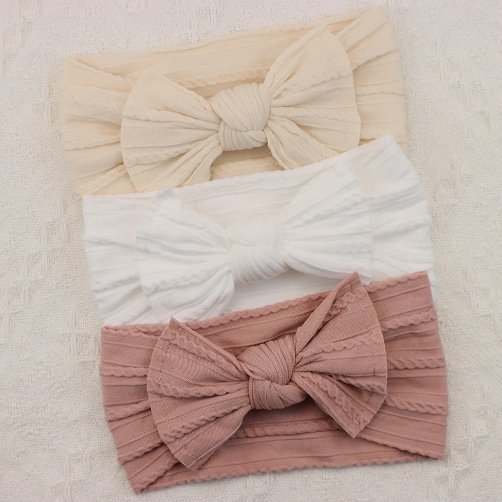 3 pièces/ensemble bébé fille bandeaux Lot arcs bébé bandeau nouveau-né cadeau élastique bandes de ch