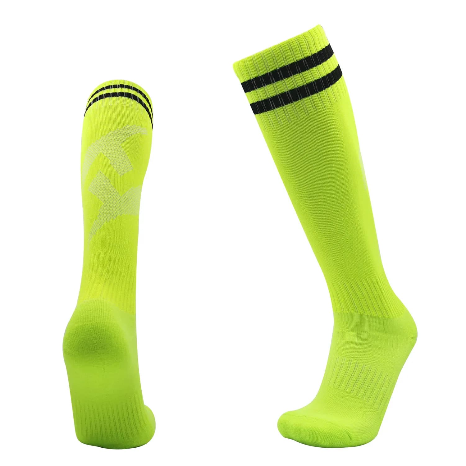 Chaussettes de Football pour enfants, bas de haute qualité, Tube Long, genou, Legging en coton, Base
