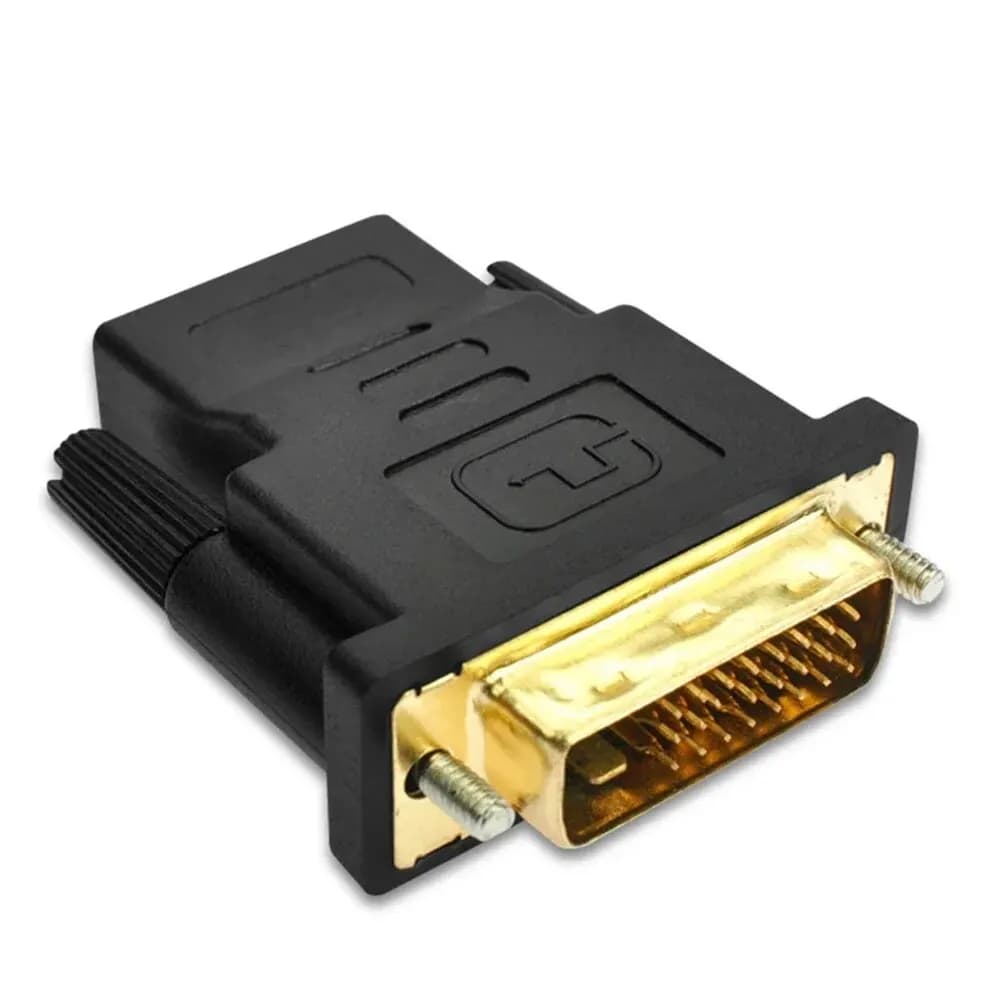 Adaptateur DVI vers HDMI pour PC et budgétaire HDTV, DVI 24 + 1 vers prise plaquée compatible HDMI, 