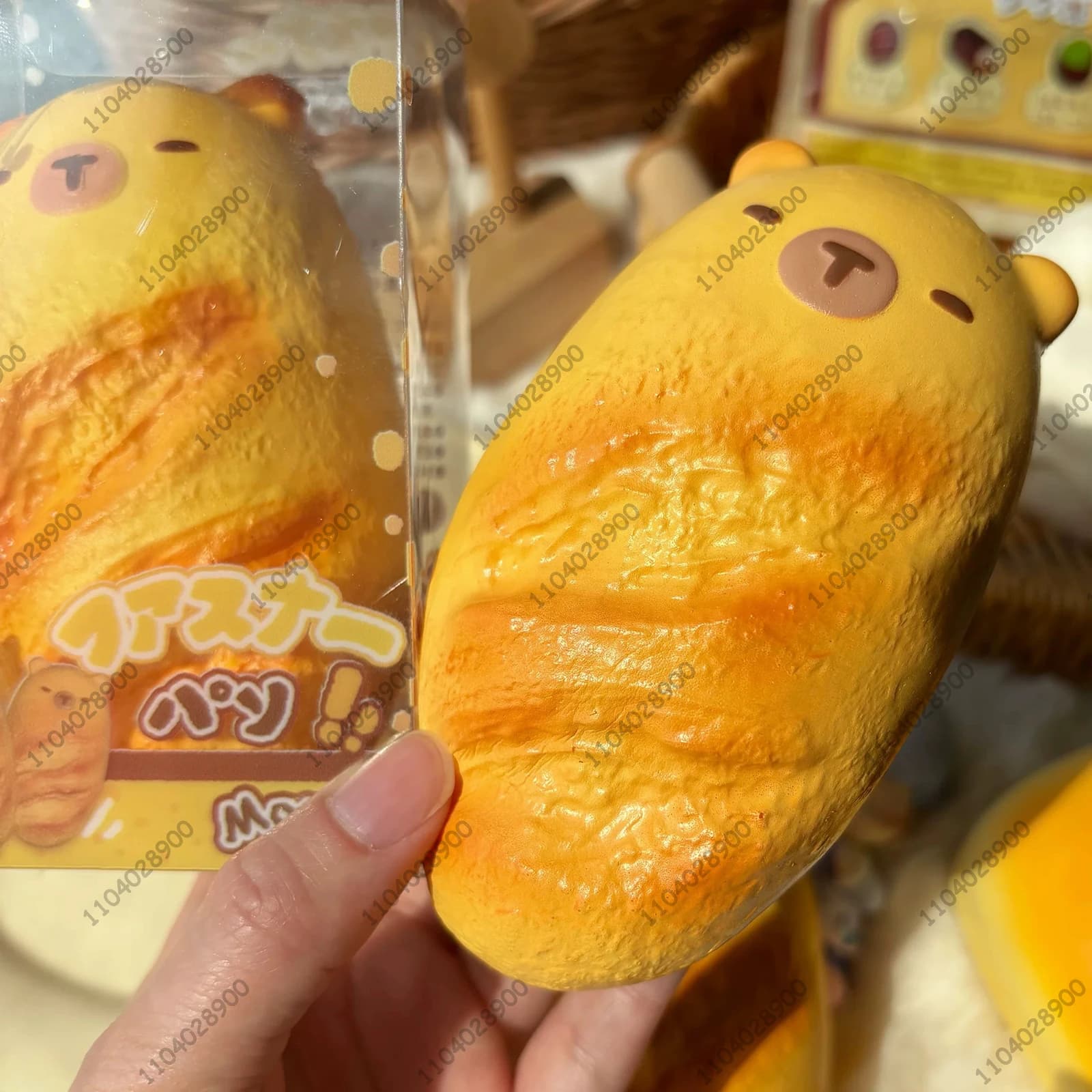 Capybara boulangerie lente augmentation Squishy Capybara jouet pain pâtisserie gâteau presser soulag