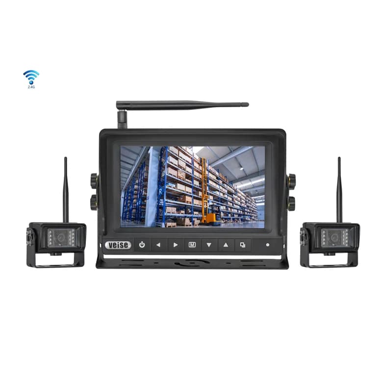 Caméra de recul sans fil 7 pouces avec moniteur de recul pour véhicule + caméra de recul étanche vis