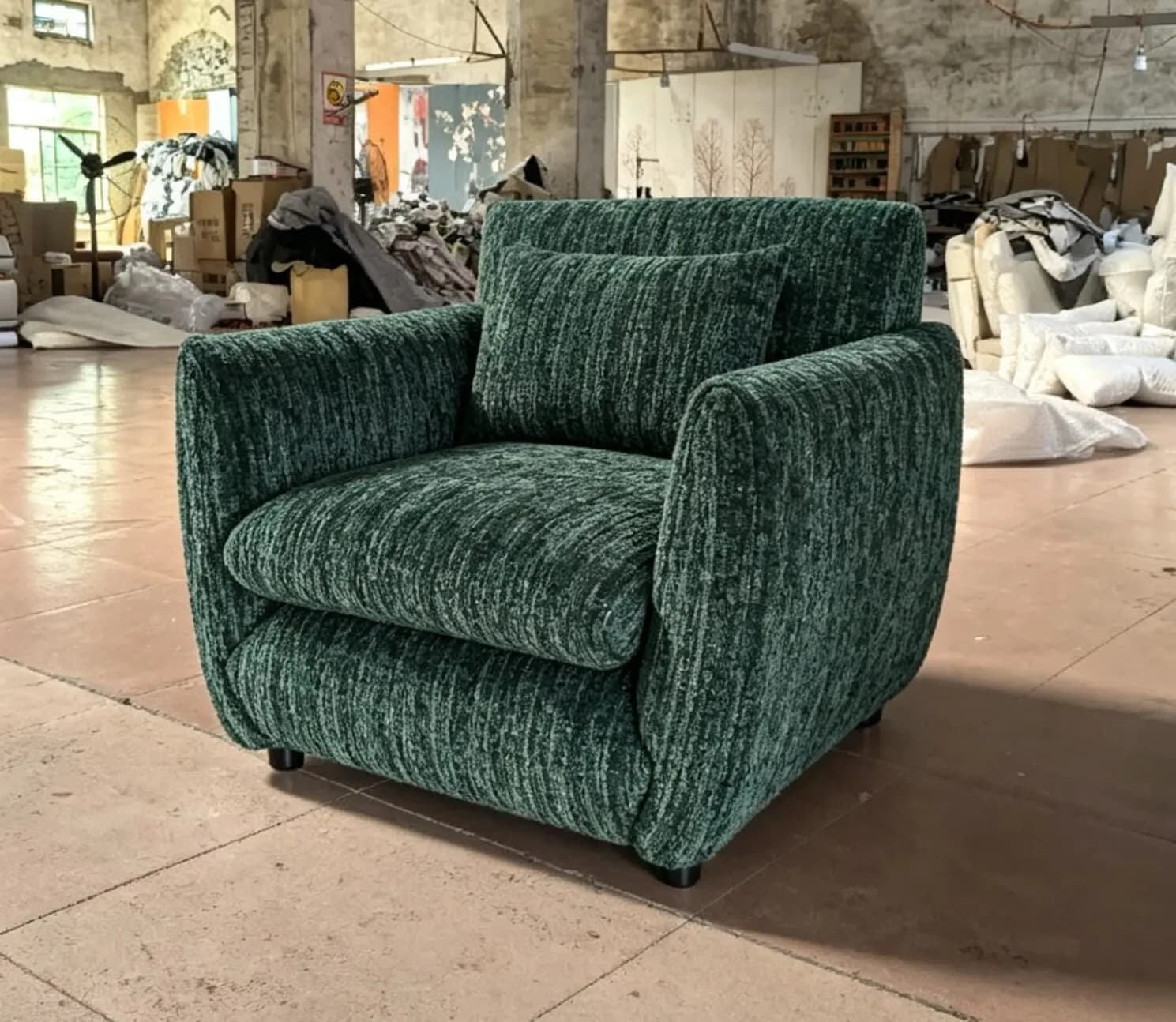 Fauteuils de salon moelleux et confortables, fauteuils individuels vintage pour salon, chaises de le