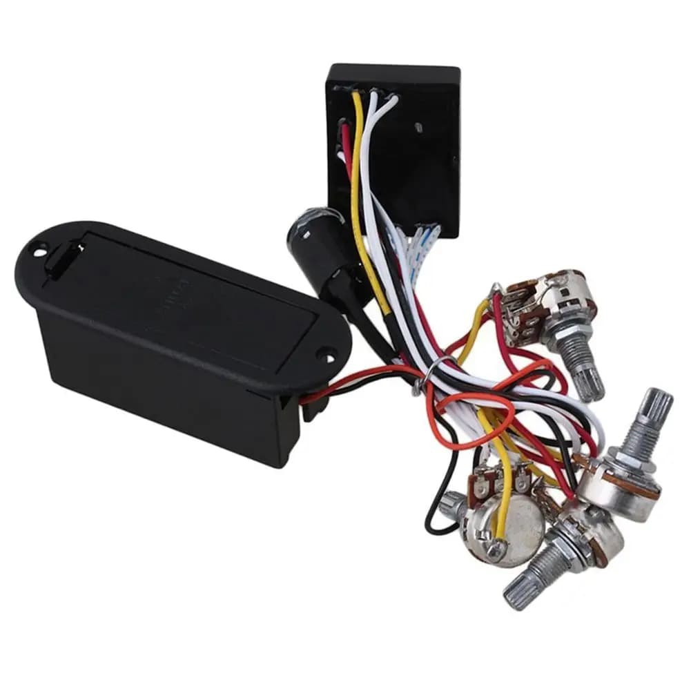 JEEQ-Préampli égaliseur pour basses actives, 2 bandes, circuit 514 et plus, noir