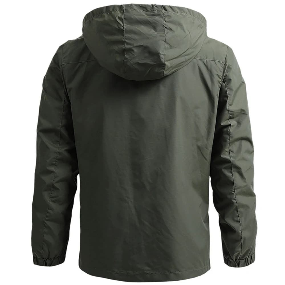 Coupe-vent Hommes DulJacket Imperméable En Plein Air À Capuche Manteau Sports Militaire Taille Europ