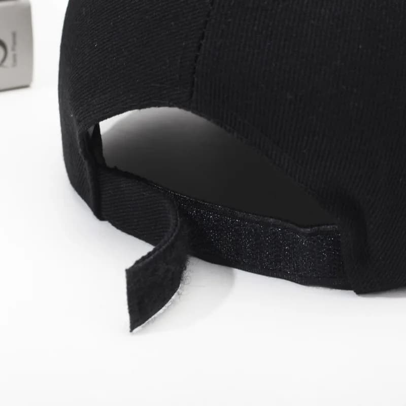 Casquette noire couleur unie Casquette de Baseball casquettes Snapback Casquette chapeaux ajustés dé