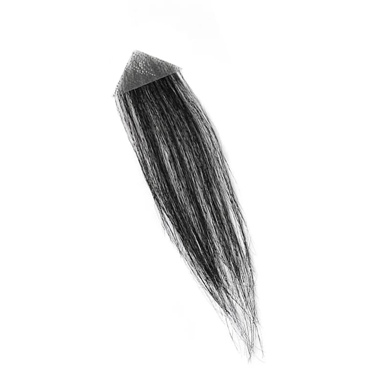 100% cheveux humains hommes PU front Patch postiche favoris toupet Invisible sans couture Ultra minc