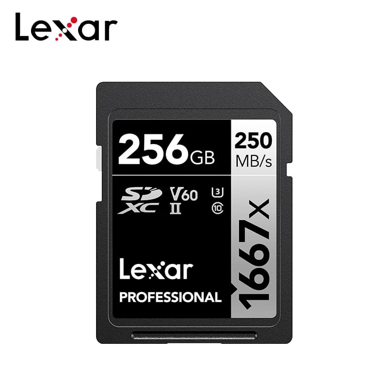 Lexar-Carte SD 100% d'origine pour appareil photo, vitesse de lecture 1667x, jusqu'à 128 MBumental, 