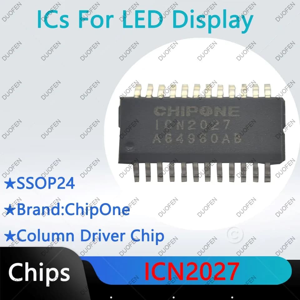 ICND1065AP,ICN2025,ICN2026DF,ICN2027,ICN2028BP,ICN2037BP,puces de pilote de colonne pour affichage L
