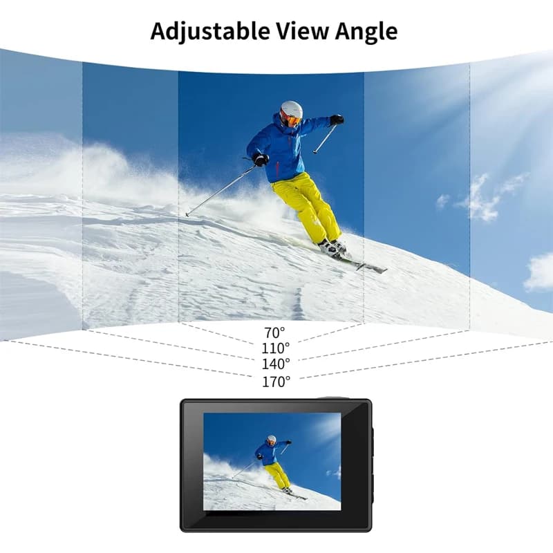 SJCAM SJ4000 caméra d'action aérienne avec vidéo 4K 30M étanche 2.4G WiFi caméra de sport caméra d'a