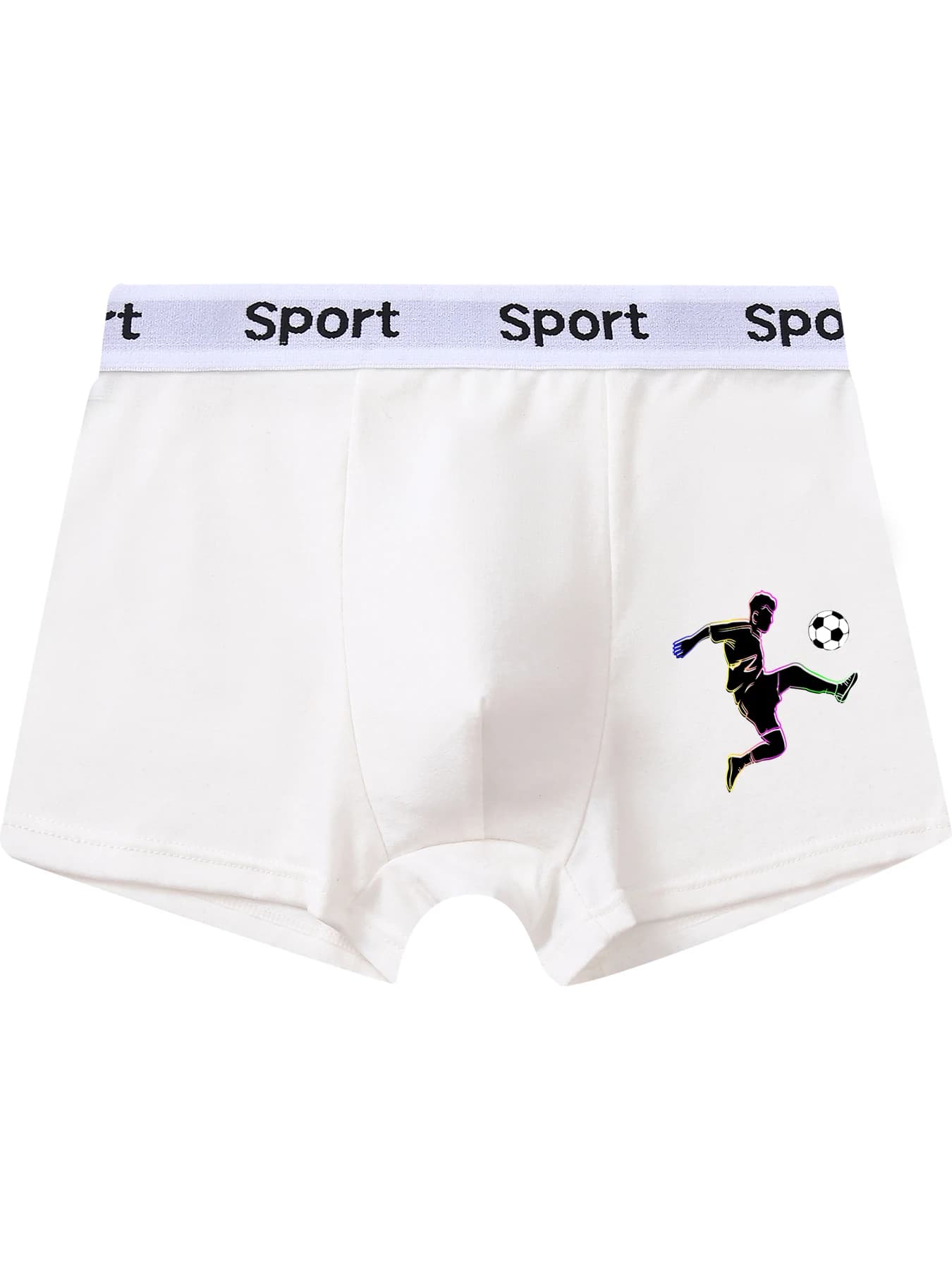 5 pièces mixtes garçons sous-vêtements 8-14 ans doux respirant couleur unie confortable joueur de fo