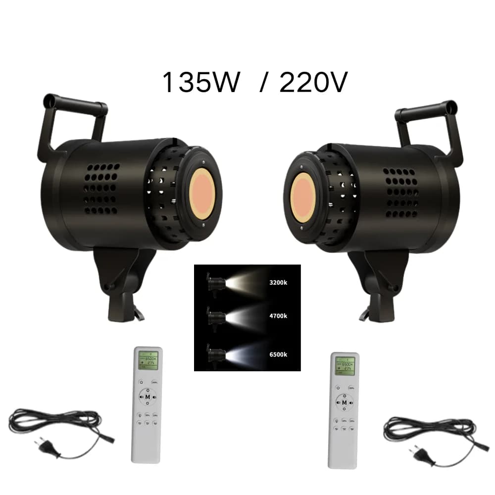 115/135W photographie Bowens éclairage LED 220V Studio vidéo lampe équilibrée lumière du jour Portra