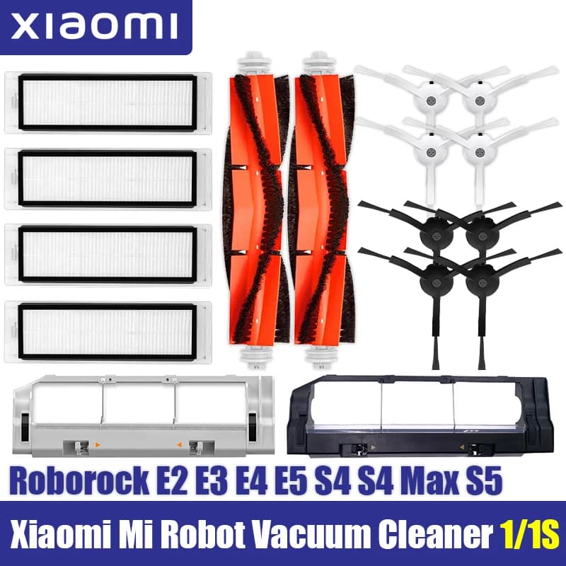 Brosse latérale principale pour aspirateur, pièces de vadrouille Pound, Xiaomi Mi Robot 1, 1S, SDJQR