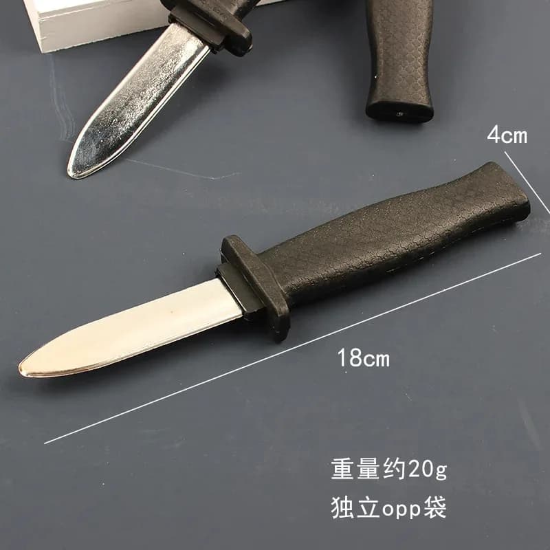 Couteau de farces rétractable-accessoire de comédie en plastique inoffensif pour adultes et enfants,