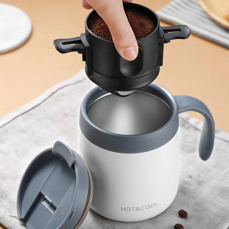 304 acier inoxydable Portable filtre à café goutte à goutte café porte-thé tasse réutilisable café g