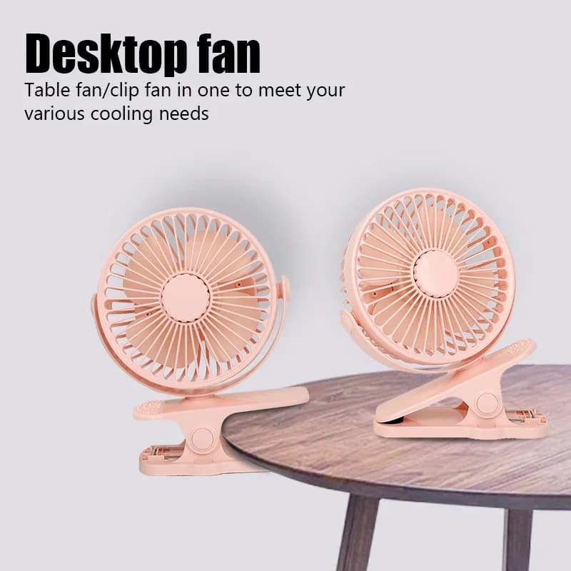 Mini ventilateur portatif à pince à main USB ventilateur électrique de bureau silencieux de haute qu