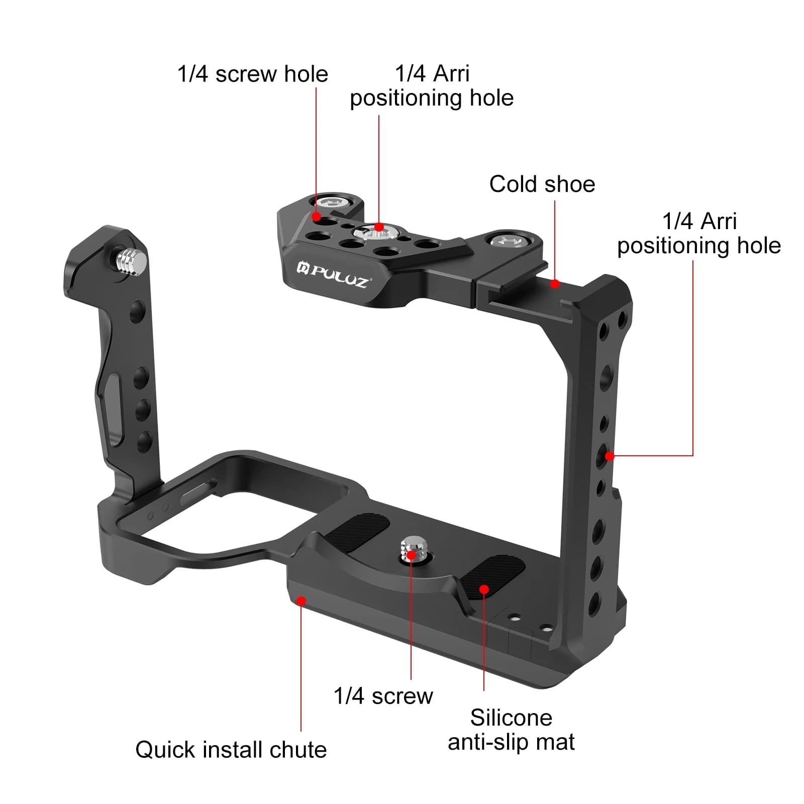 Cage de caméra vidéo PULUZ pour Sony ILME-FX30/FX3 pour appareil photo Sony, plate-forme stabilisatr