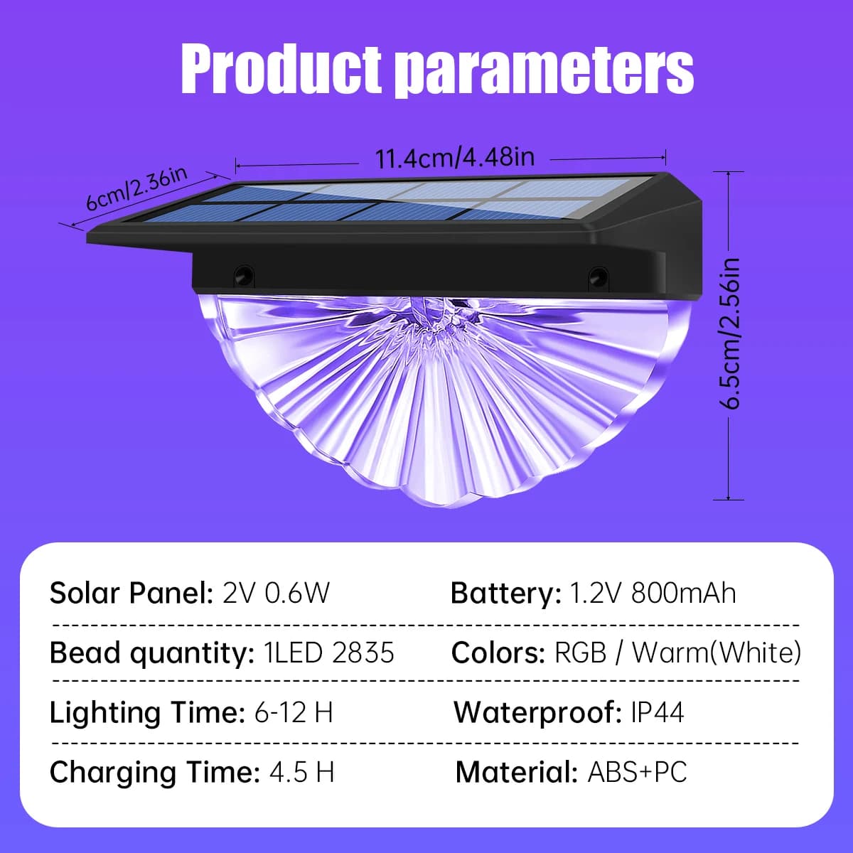 2 pièces lumières de pont solaires lumières LED imperméables extérieures pour Patio escaliers cour j