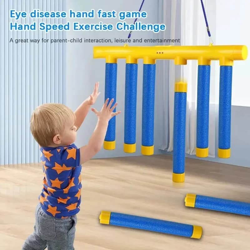 Défi chute de bâtons jeu enfants bâton attraper jouet formation capacité de réaction éducatif Parent