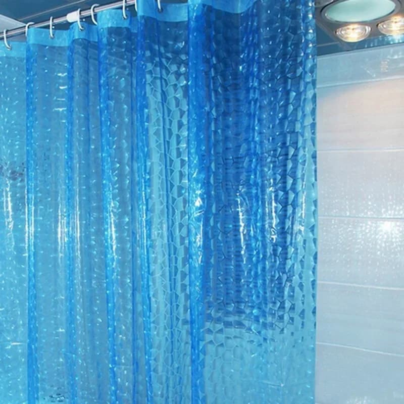 1 pièces 180x180cm 3D salle de bain bain rideau de douche Transparent plus épais rideau étanche