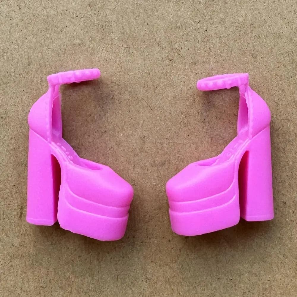 Chaussures de poupée Barbie 1/6, talons hauts vintage, bottes longues tendance
