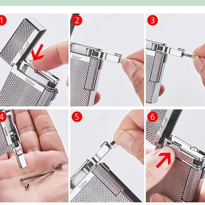 Briquet à gaz en métal coupe-vent, briquet inhabituel, allume-cigare, accessoire pour fumer, Gadgets