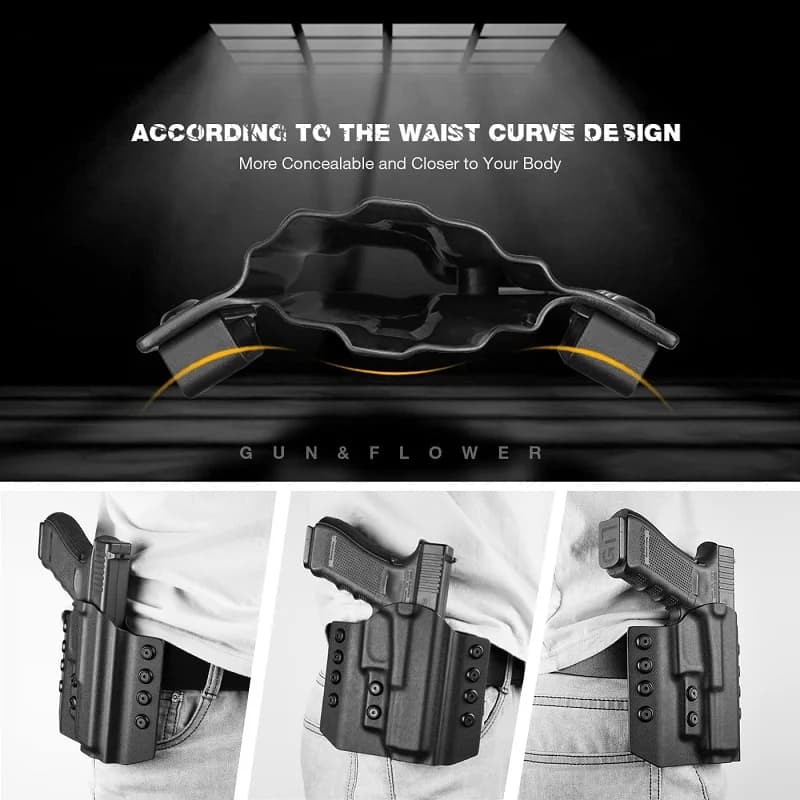OWB Kydex étuis pour Glock 17/ Glock 19/ CZ P7 /CZ P09 / CZ 10C / Sig P320 / Sig P226 / S&W MP9 / Wa