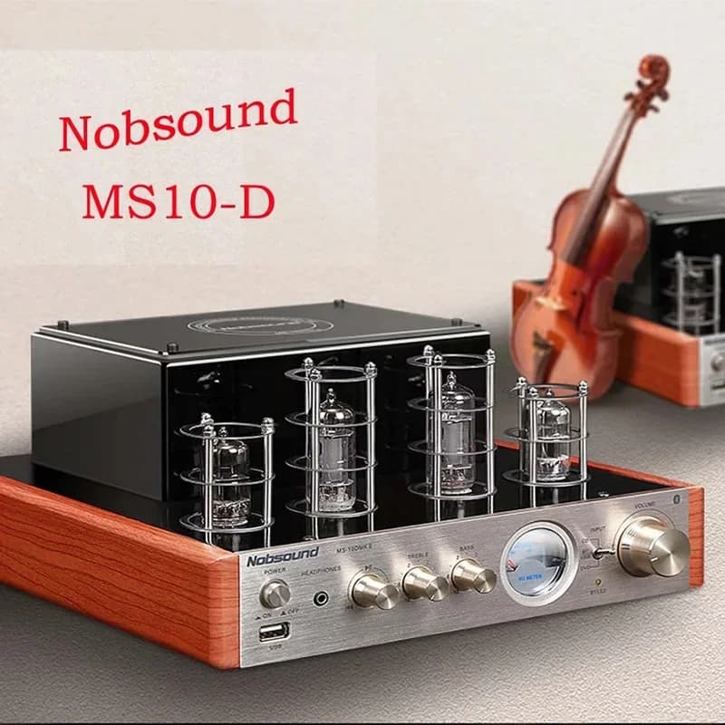 Amplificateur de puissance à tube HIFI, sans fil, Bluetooth 2.1 canaux, Audiophile, 6erian * 2 6N1*2