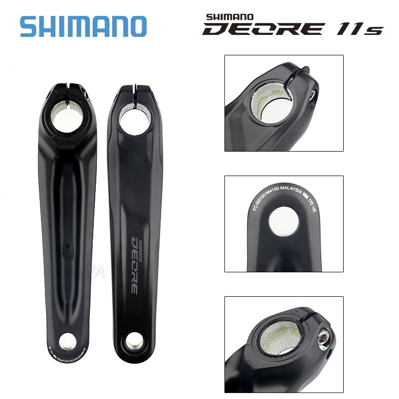 Shimano Deore FC M5100 vtt pédalier 10S 11S VTT pignon 175 170mm 32T pédalier vélo pédalier BB52 M50