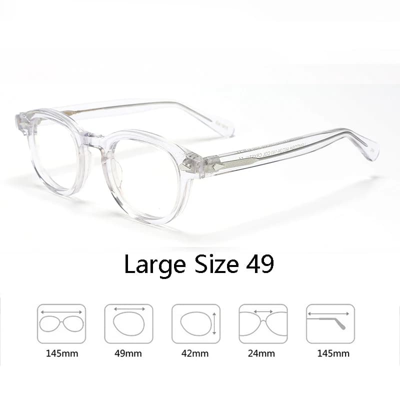 Monture de lunettes optiques pour homme et femme, style Lemtosh, lunettes Johnny Depp, monture en ac