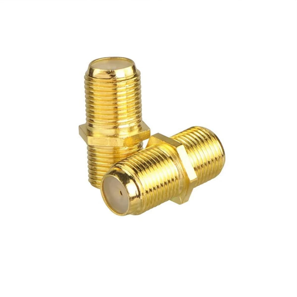 Connecteur de câble coaxial plaqué or RG6 type F, adaptateur femelle à femelle, rallonge de câble co