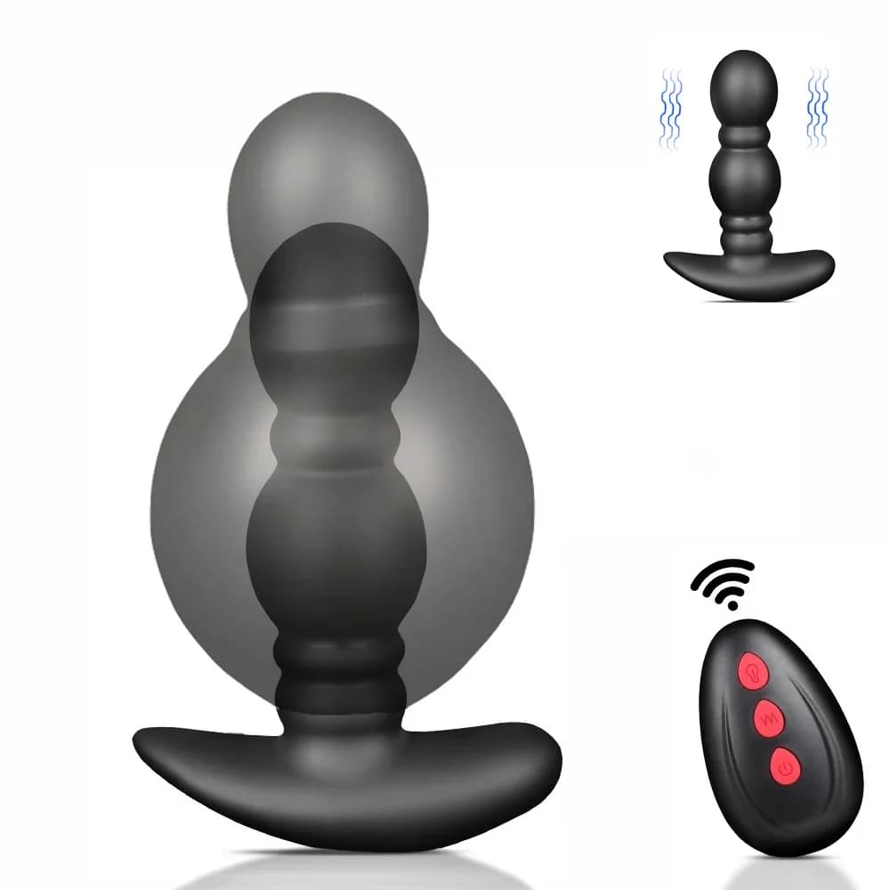 Grand godemichet anal gonflable automatique pour hommes et femmes, gode, masseur de prostate masculi