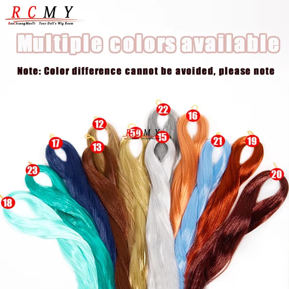 Bjd poupée 80cm cheveux synthèse brute lait soie Anti-Mohair perruque faux crochet à main matériel d
